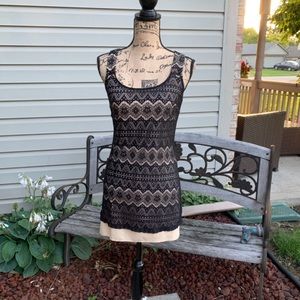 Black lace dress